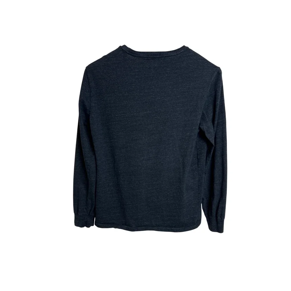 Polo Ralph Lauren Long Sleeve T-Shirt Mens L Charcoal Grey Custom Fit Cotton A23
